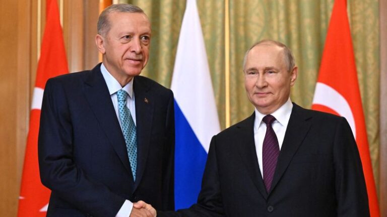 Putin and Erdogan meet to discuss grain deal amid ‘shifting power balance’