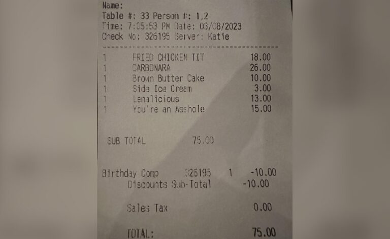 Wait, What? Additional Charge On Restaurant Bill With Strange Title Puzzles Internet