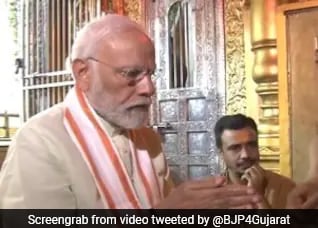 PM Modi Offers Prayers At Goddess Amba Temple In Gujarat’s Banaskatha
