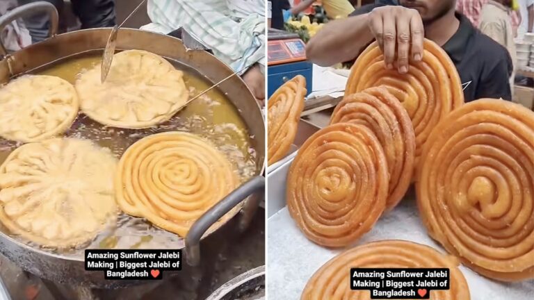 Viral Video: Making Of Unique Sunflower Jalebi In Bangladesh Has Internets Attention