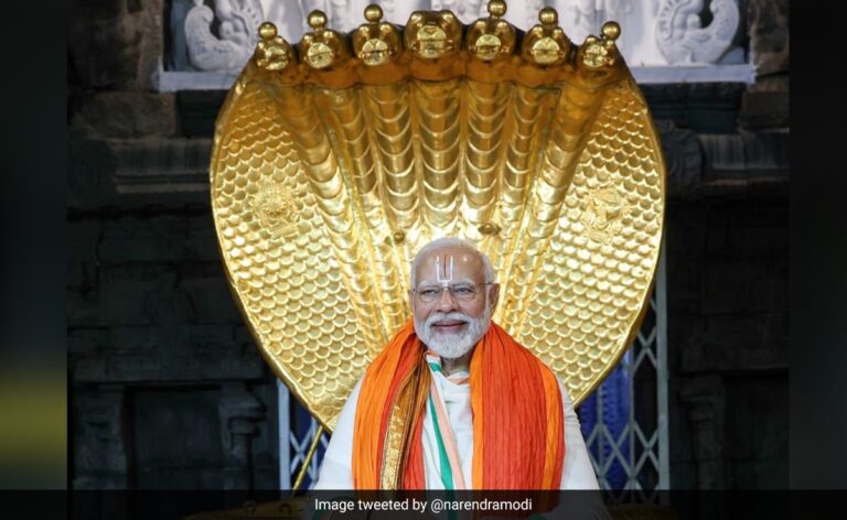 “Prayed For 140 Crore Indians”: PM Modi At Tirupati Temple