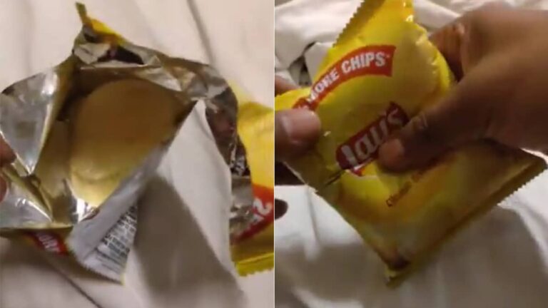 Watch: X User Finds Only Two Chips In Lays Packet, Internet Reacts
