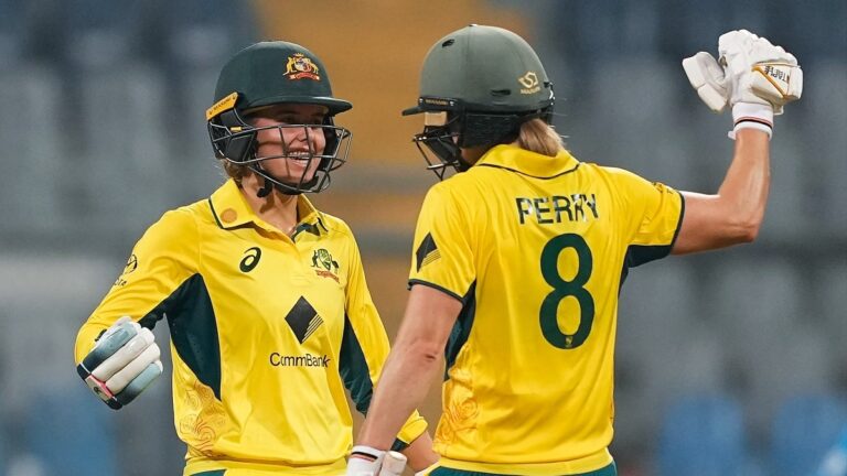 INDW vs AUSW: Perry, Litchfield, McGrath star in Australia's 6-wicket win, complete 2nd-highest chase in WODIs