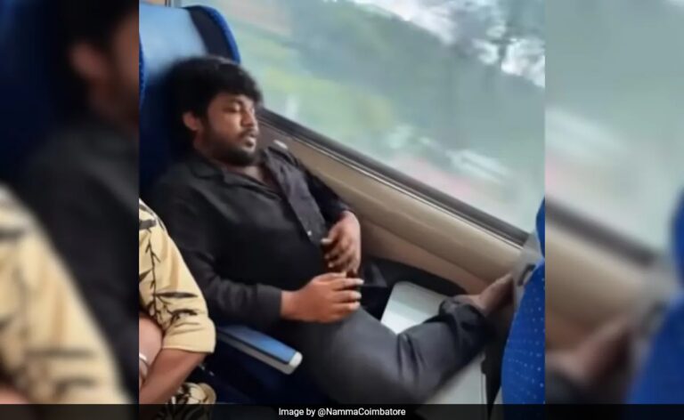 Railway Official's “Responsibility” Message As Passenger Keeps Feet On Food Tray