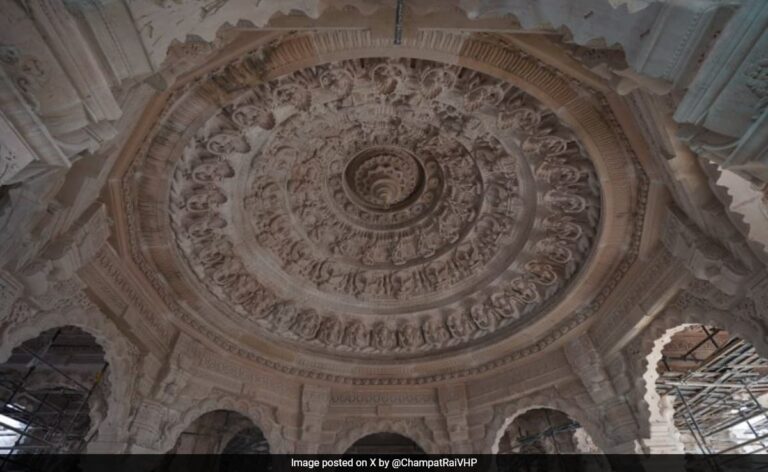 Pics: Ram Temple In Ayodhya Gets Final Touches Ahead Of Grand Ceremony