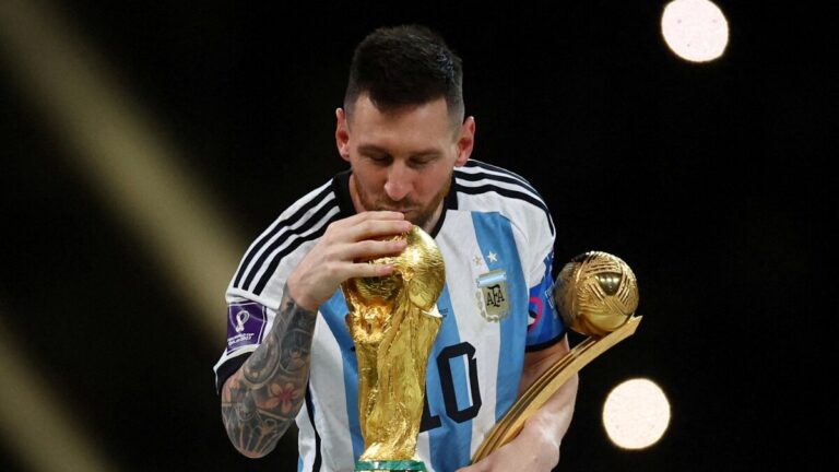 Lionel Messi's FIFA World Cup 2022 shirts sell for record price in New York auction