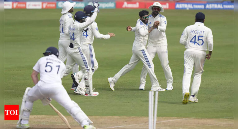 Watch: 'Jaddu-gar' Ravindra Jadeja deceived Jonny Bairstow with a magical delivery | Cricket News – Times of India