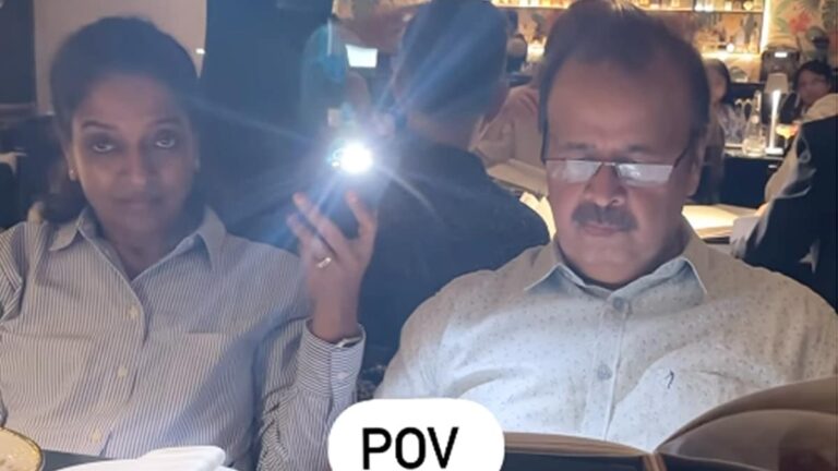 Watch: Indian Parents Use Flashlights To Read Menu In A Fancy Restaurant