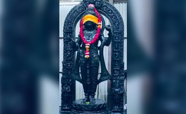 1st Photo Of Ram Lalla Idol Revealed Ahead Of Consecration Ceremony