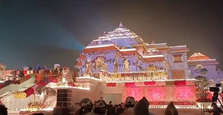 Video: Ram Temple Illuminated, Decorated Ahead Of 'Pran Pratishtha' Ceremony