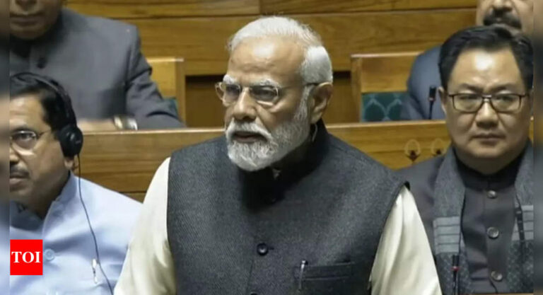 PM Modi replies to President's address in Lok Sabha: Key quotes | India News – Times of India