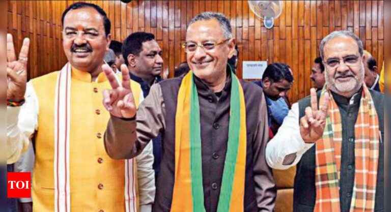 UP Rajya Sabha poll to go down to wire as BJP plans to fight 8th seat | India News – Times of India