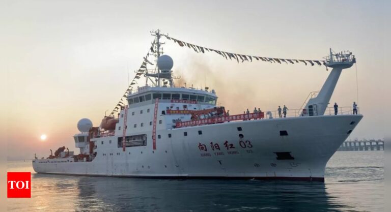Chinese ship set to reach Maldives amid India-Maldives diplomatic tensions | India News – Times of India