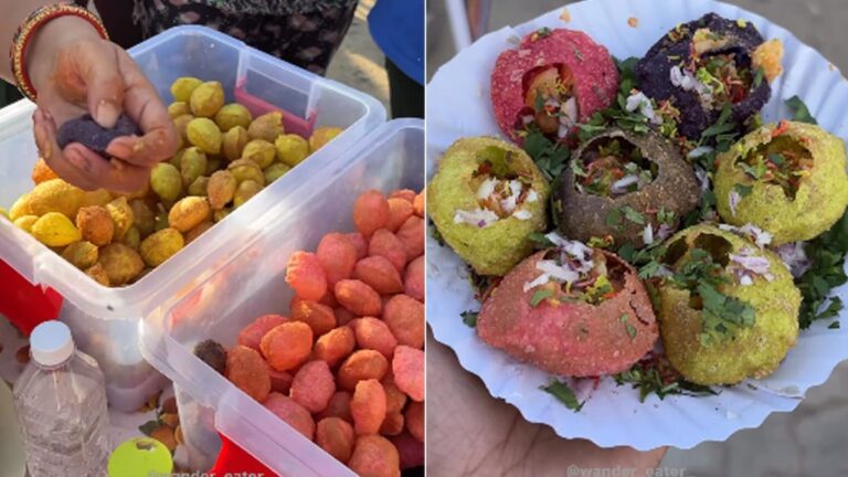 Gujarat Street Vendor Introduces “Rainbow Panipuri” With Unique Ingredients