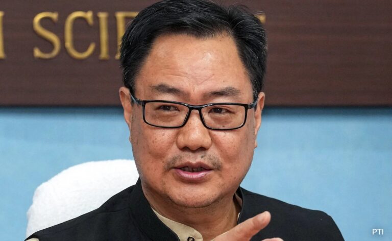 “Lying”: Kiren Rijiju As Trinamool Says Leader Not Arrested Due To Court Order
