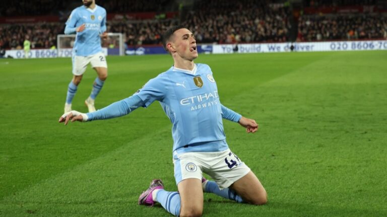 Premier League: Pep Guardiola lauds 'incredible' Phil Foden in Manchester City's 3-1 Brentford win