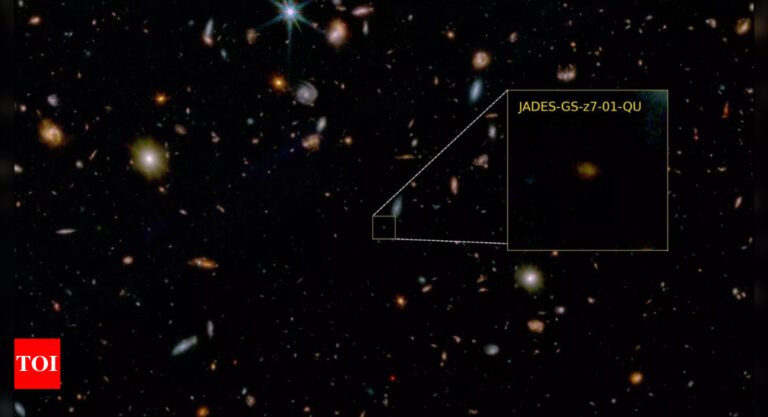 Oldest 'dead' galaxy spotted by Nasa's James Webb telescope – Times of India