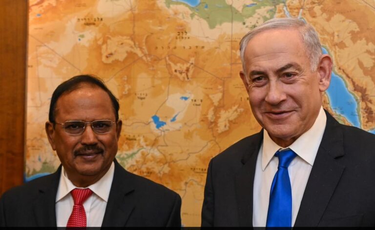 Israeli PM Netanyahu Meets NSA Ajit Doval, Updates Him On Gaza Situation