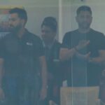 MS Dhoni, Rohit Sharma cheer India from stands in semi-final against England