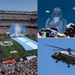 Watch: Donald Trump makes dramatic Marine One arrival at Argentina vs Spain FIFA World Cup final
