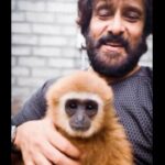 Actor Vikram flaunts lar gibbon; conservationists raise red flag