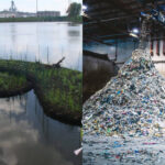 In 2017, Dubuque turned recycled plastic equal to about 67,000 water bottles into 14 floating islands; the 2,674-sq-ft system now adds plant, fish and bird habitat to Bee Branch Creek