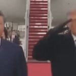 Trump winces as B-1 bombers roar, Xi stands unfazed during US welcome: Watch